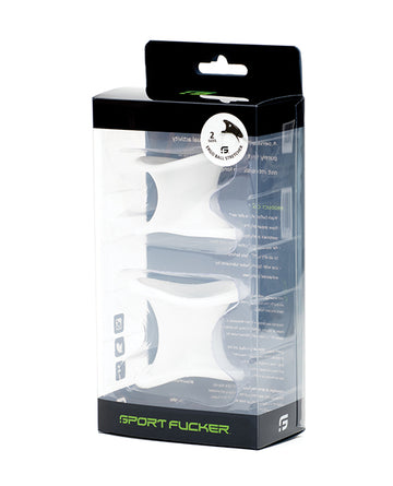 665, Inc Sport Fucker Silicone and TPR Ball Stretcher Kit, White