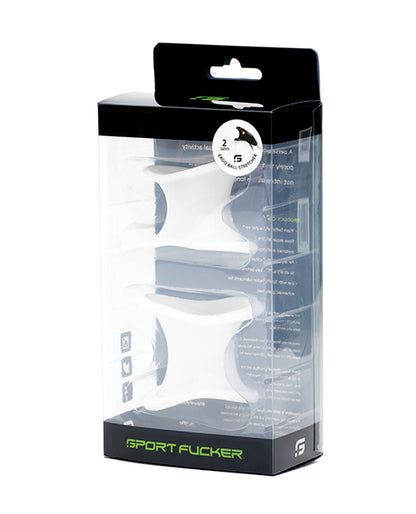 665, Inc Sport Fucker Silicone and TPR Ball Stretcher Kit, White