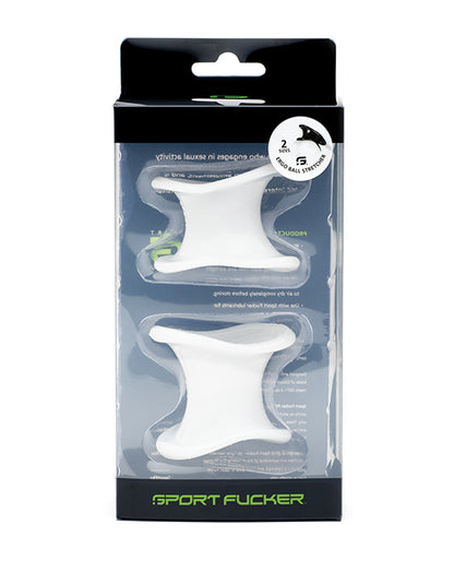665, Inc Sport Fucker Silicone and TPR Ball Stretcher Kit, White