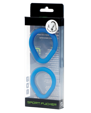 665, Inc Epic Hard On Kit, Dual-Size Pure Silicone Rings – Blue