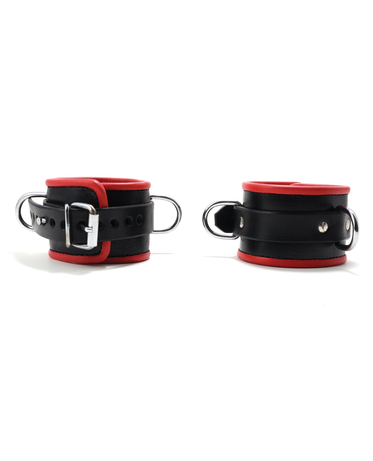 665 Padded Locking Ankle Restraint, Red – Durable Latigo Leather