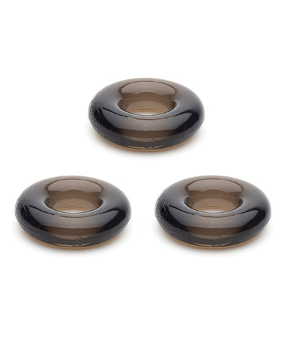 665, Inc. Sport Fucker Chubby Cockring Pack of 3, Smoke