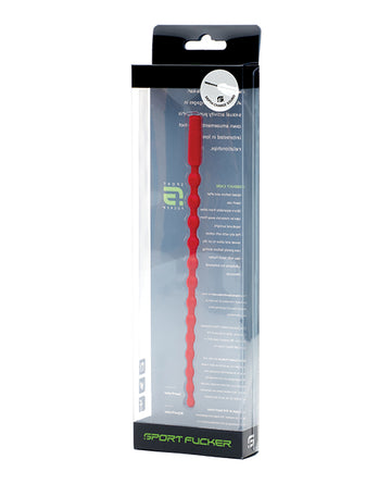 Sport Fucker Depth Charge Sound, Red Medical-Grade Silicone