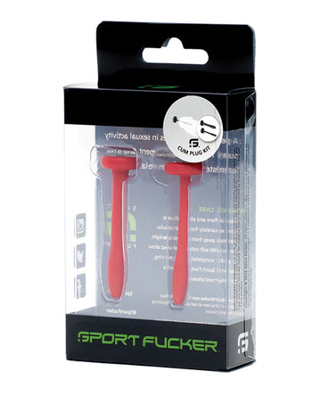 665, Inc 11748 Sport Fucker Cum Plug Kit, Red Silicone