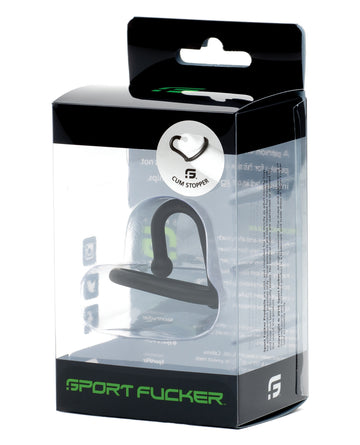 665, Inc 12695 Sport Fucker Cum Stopper, Black Silicone