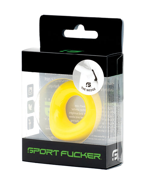 665, Inc 13029 Sport Fucker Wedge, Yellow (Silicone/TPR)
