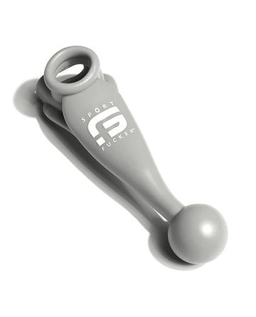 Sport Fucker Meat Harness, Cockring & Ball Stretcher – Grey Silicone/TPR