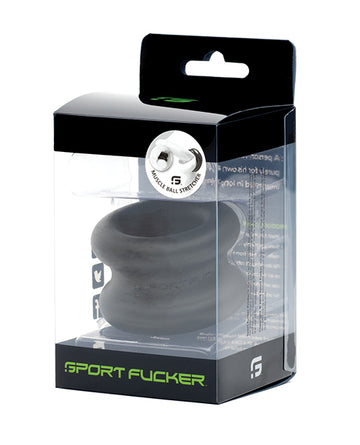 Sport Fucker Silicone Muscle Ball Stretcher, Black