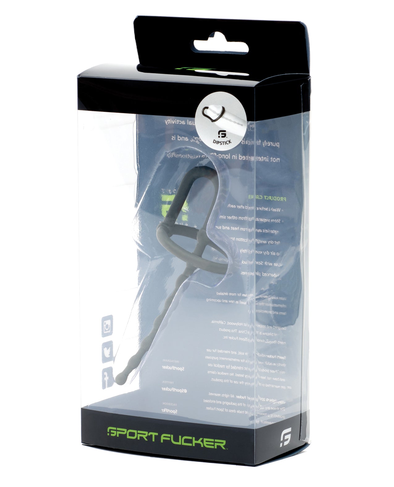 665, Inc 14158 Sport Fucker Dipstick, Silver, Medical Grade Silicone