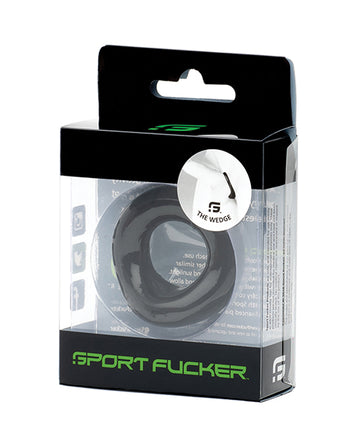 665, Inc 19751 Sport Fucker The Wedge, Silicone, Black