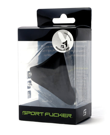 Sport Fucker FreeBaller, Black Liquid Silicone Cock & Ball Ring