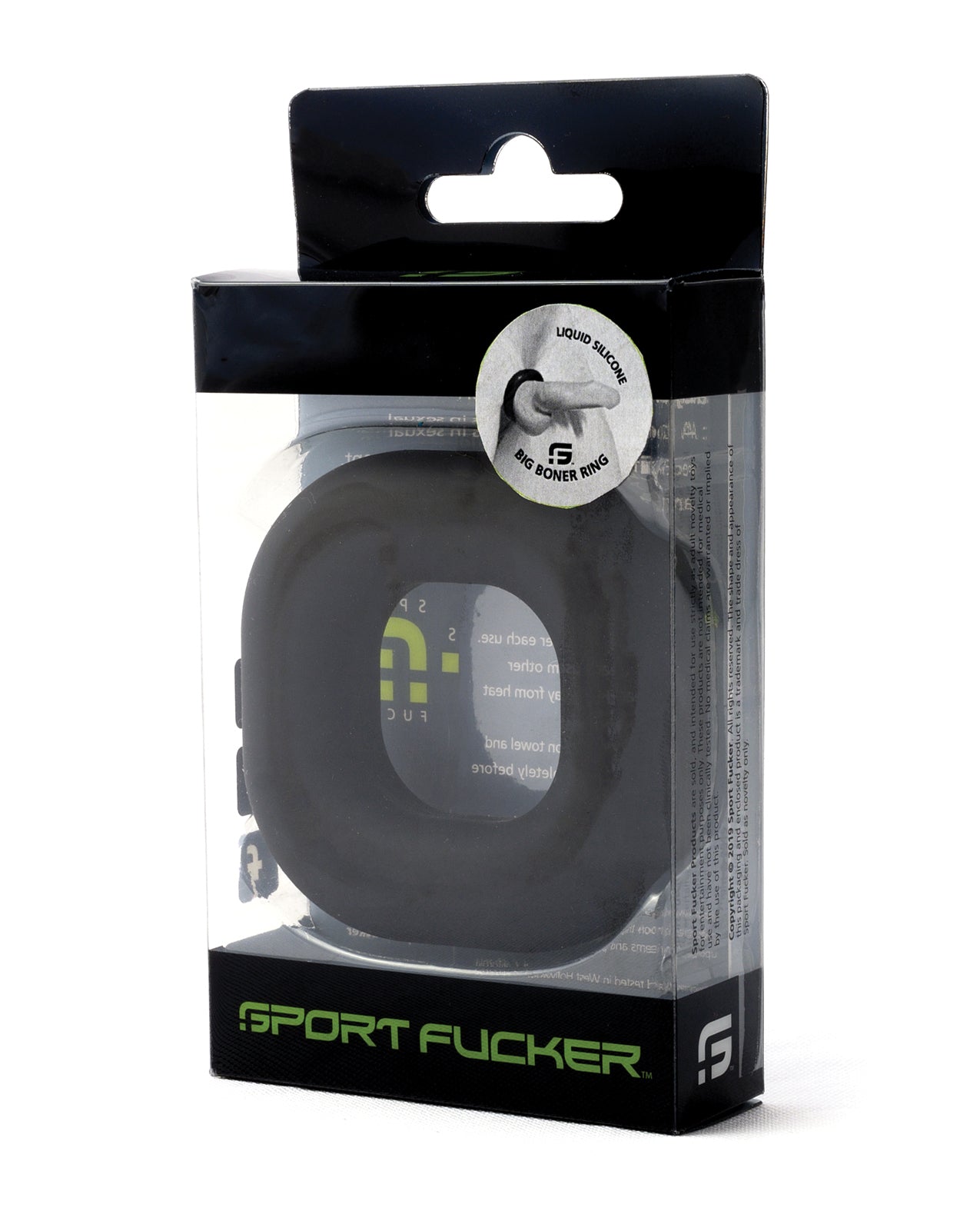 665, Inc 20832 Sport Big Boner Ring, Silicone, Black