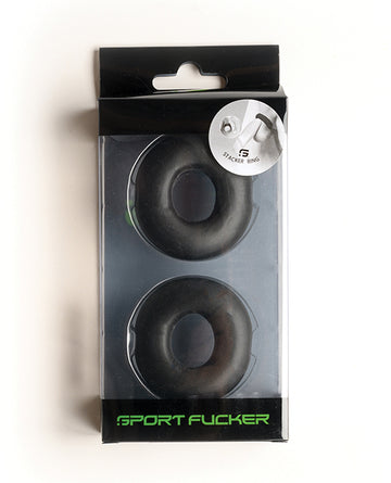 665, Inc 23185 Sport Fucker Stacker Rings, Black Silicone, TPR