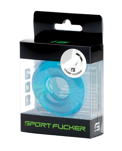 665, Inc Sport Fucker Chubby Cockring in Ice Blue TPR