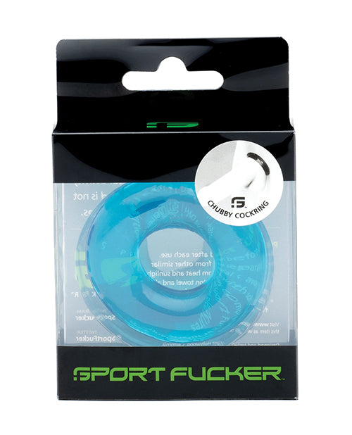 665, Inc Sport Fucker Chubby Cockring in Ice Blue TPR