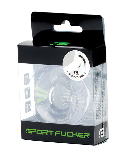 665, Inc Sport Fucker Chubby Cockring, Clear, TPR, MPN 9664