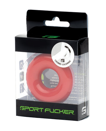 665, Inc 9666 Sport Fucker Chubby Cockring, Red TPR