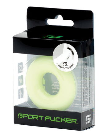 665, Inc 9667 Sport Fucker Chubby Cockring - Glow, TPR