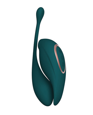 Shots Twitch 2 Dual Function Vibrator with Remote Control Egg, Forest Green