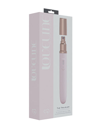 Shots LoveLine The Traveler Vibrator, Pink, 10-Mode USB Rechargeable