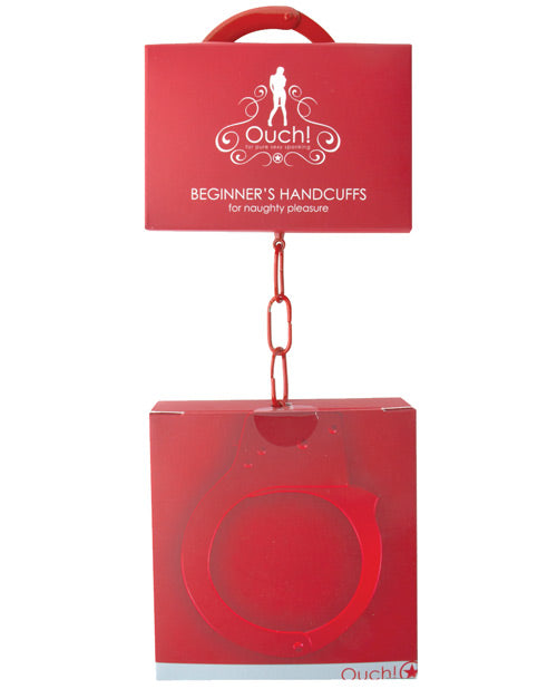 Shots America LLC OU001RED Beginner's Handcuffs, Red Metal