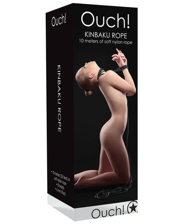 Shots America LLC OU043BLK Kinbaku Rope, Black, 10 Meter / 35 Feet