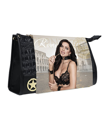 Shots Ouch! Rome Collection Bondage Kit with Bag, Black