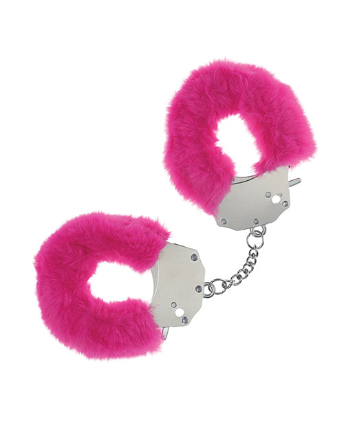 Shots America LLC OU1046PNK Heavy-duty Fluffy Handcuffs, Pink