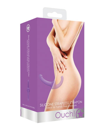 Shots America LLC OU322PUR Shots Ouch Strapless Strap-On, Purple Silicone