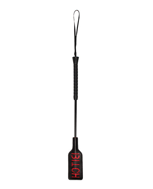 Shots America LLC OU411BLK Shots Ouch Bitch Crop, Black Faux Leather 18.5"