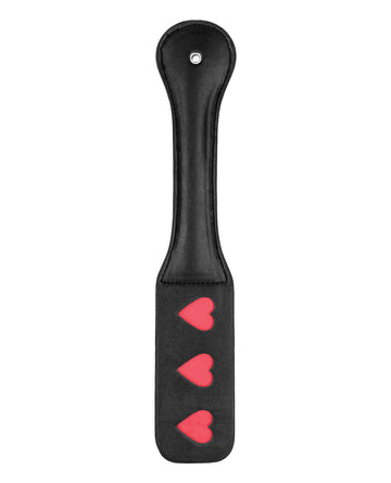 Shots Ouch! Hearts Paddle, Black