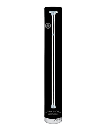 Shots America Ouch! Adjustable Dance Pole - Silver - 215-297cm Height