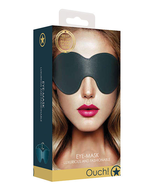 Shots America Ouch Halo Eyemask, Green – Vegan Leather & Metal