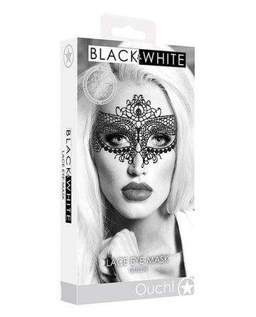 Shots America OU685BLK Queen Black Lace Eye Mask