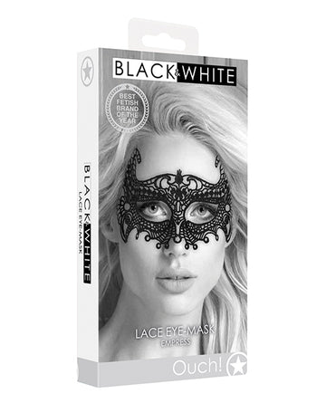 Shots America LLC OU686BLK OUCH! Empress Black Lace Eye Mask, Handmade