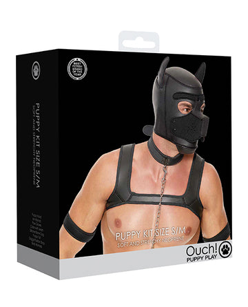 Shots Ouch Puppy Play Complete Kit, SM Black