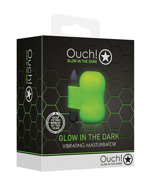 Shots Ouch Vibrating Masturbator, Glow-in-the-Dark & Phthalate-Free