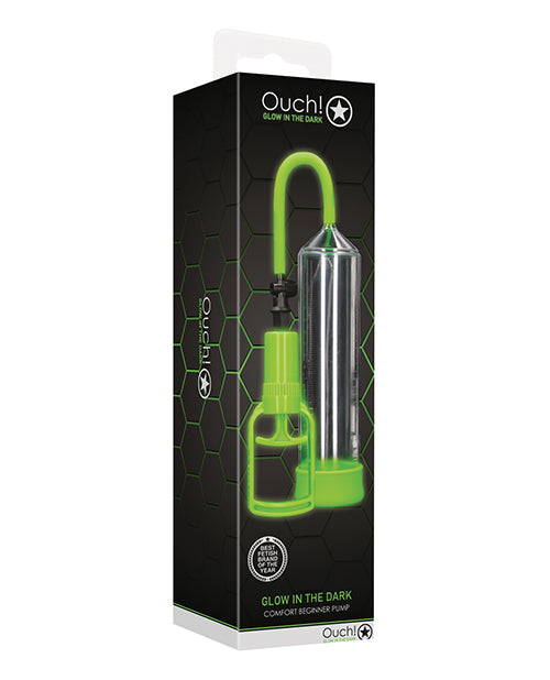 Shots America LLC OU786GLO Ouch Comfort Beginner Pump, Glow in the Dark