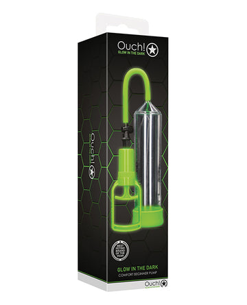Shots America LLC OU786GLO Ouch Comfort Beginner Pump, Glow in the Dark