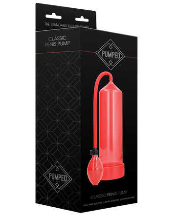 Shots America PMP001RED Shots Pumped Classic Penis Pump, Red