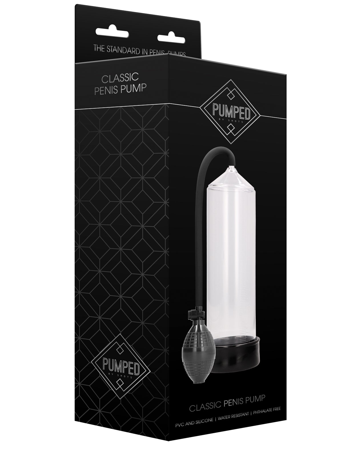 Shots America LLC PMP001TRA Shots Pumped Classic Penis Pump, Transparent