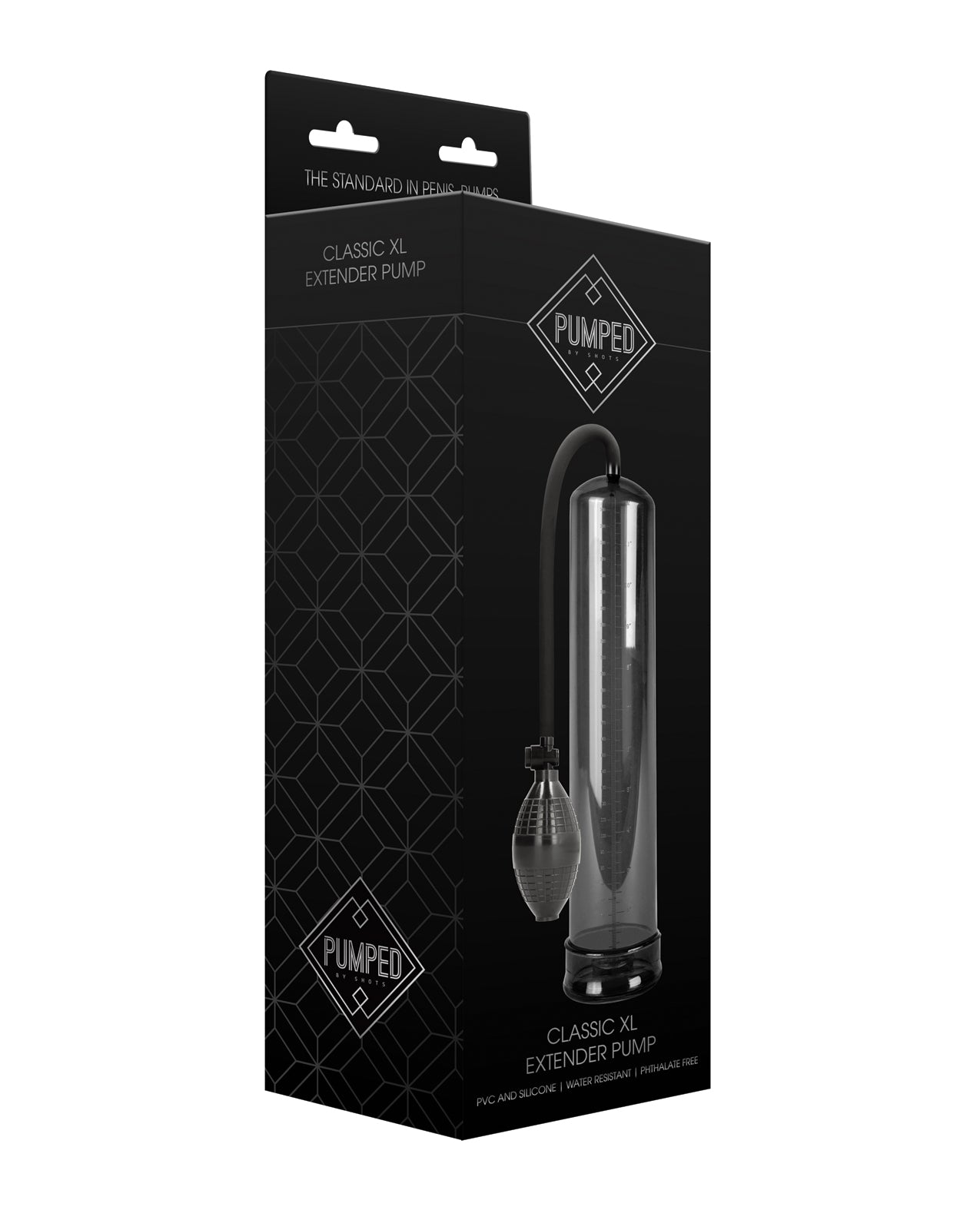 Shots America Pumped XL Extender Pump, Black – 13.4-inch Cylinder