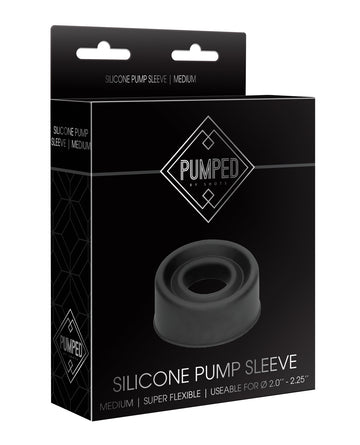 Shots America LLC PMP027BLK Shots Pumped Sleeve Medium, Black Silicone