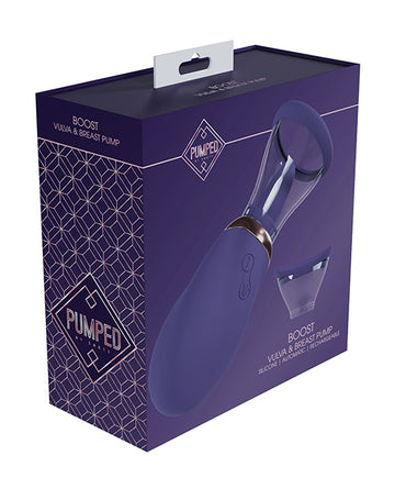 Shots Pumped Boost Rechargeable Vulva & Breast Pump, Purple