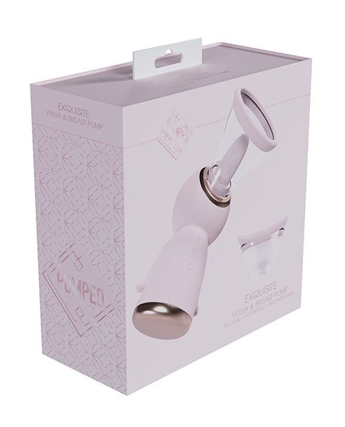 Shots Pumped Exquisite Automatic Rechargeable Vulva & Breast Pump, Pink