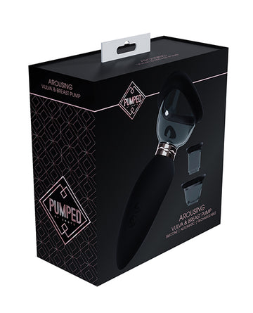 Shots Pumped Arousing Multi-Speed Clitoral, Nipple & Breast Pump, Black