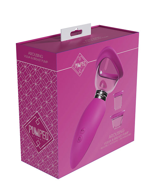 Shots Pumped Arousing Clitoral, Nipple & Breast Pump, Pink – USB Rechargeable