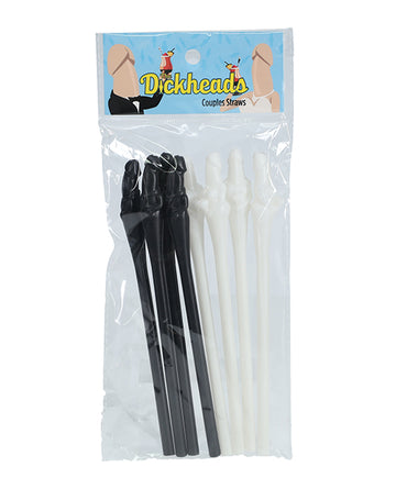 Shots America LLC SLI247MUL Dickheads Couples Straws, Plastic