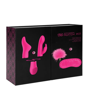 Shots Switch Pleasure Kit #1, Pink, 10-Speed USB Rechargeable Vibrator