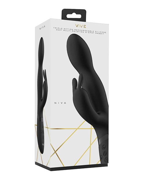Shots Vive Niva Rotating Rabbit Vibrator, 10-Function, USB Rechargeable